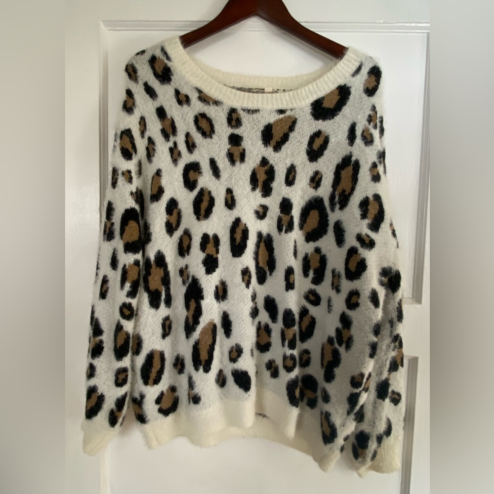 Lulus Snow Leopard Sweater